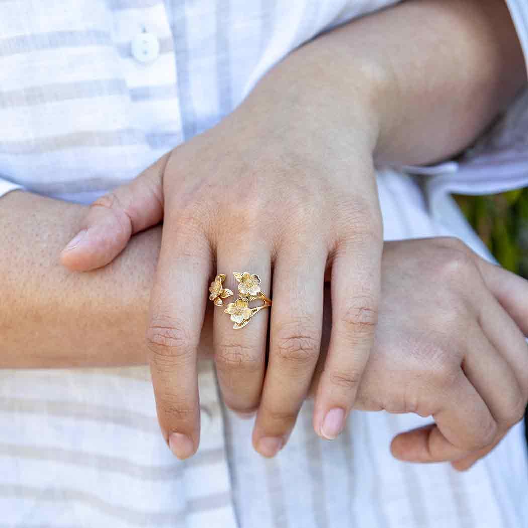 Adjustable Dogwood Blossoms Ring - Image 6