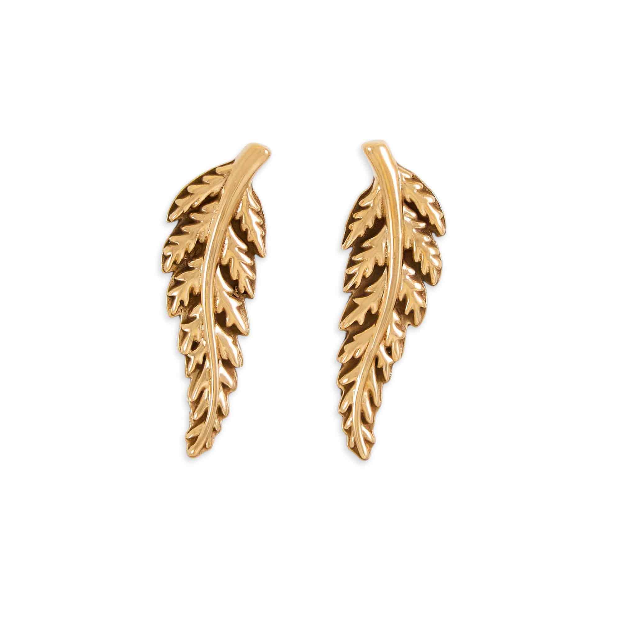 Fern Stud Earrings - Image 3