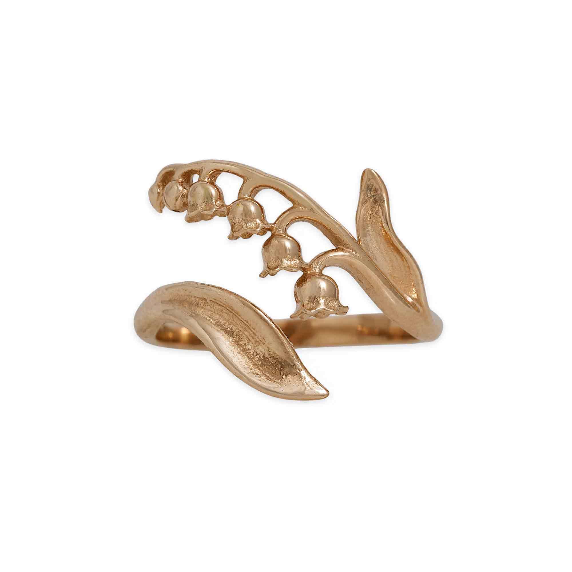 May Birth Flower Ring - Lily of the Valley - Image 3