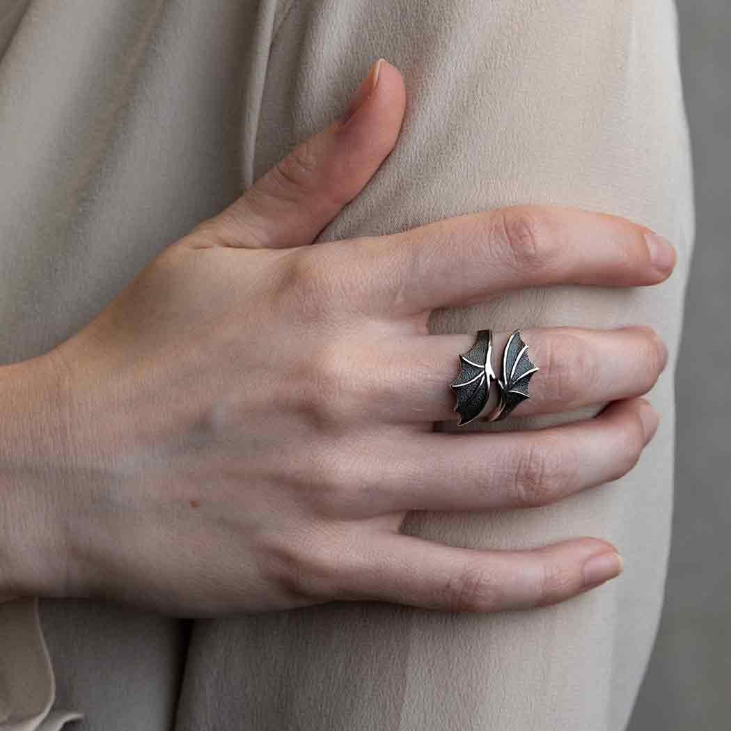 Adjustable Bypass Dragon Wing Ring - Image 5