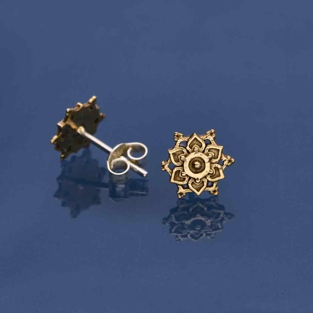 Mandala Stud Earrings - Image 3